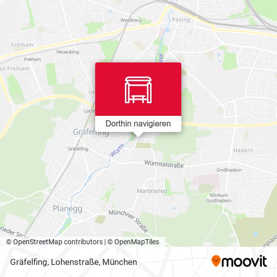Gräfelfing, Lohenstraße Karte