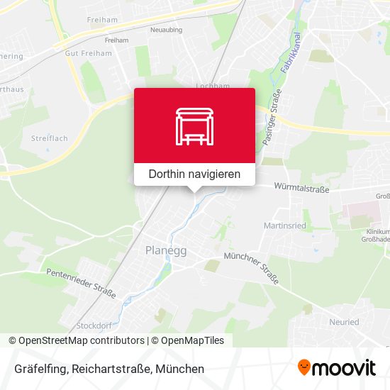 Gräfelfing, Reichartstraße Karte