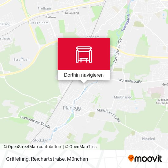 Gräfelfing, Reichartstraße Karte