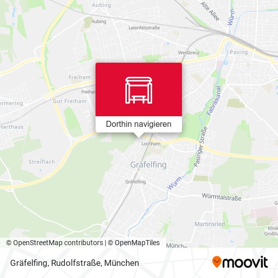Gräfelfing, Rudolfstraße Karte