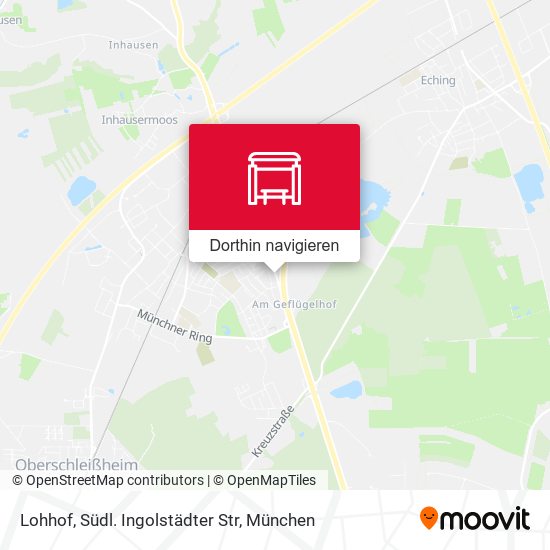 Lohhof, Südl. Ingolstädter Str Karte