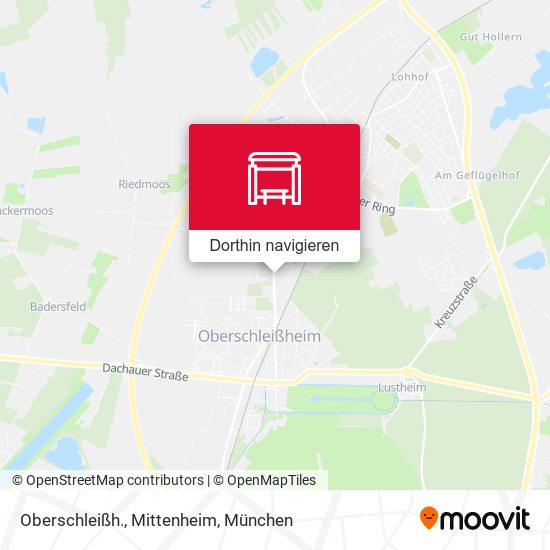 Oberschleißh., Mittenheim Karte