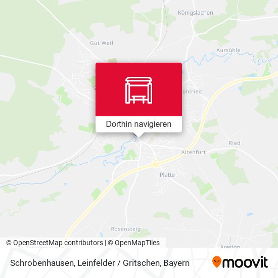 Schrobenhausen, Leinfelder / Gritschen Karte