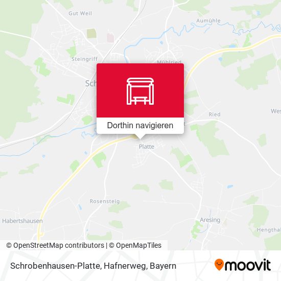 Schrobenhausen-Platte, Hafnerweg Karte