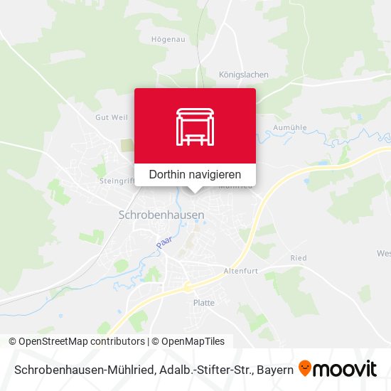Schrobenhausen-Mühlried, Adalb.-Stifter-Str. Karte