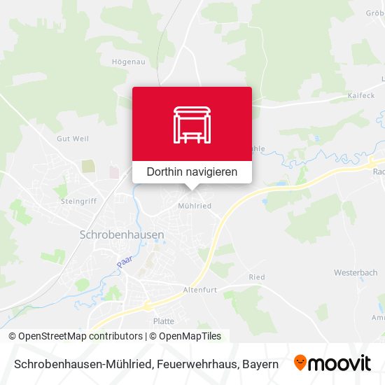 Schrobenhausen-Mühlried, Feuerwehrhaus Karte