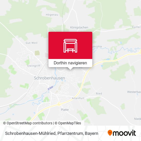Schrobenhausen-Mühlried, Pfarrzentrum Karte