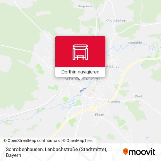 Schrobenhausen, Lenbachstraße (Stadtmitte) Karte