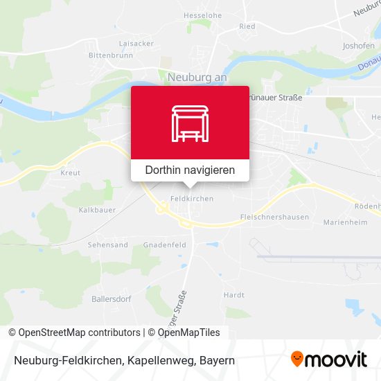 Neuburg-Feldkirchen, Kapellenweg Karte