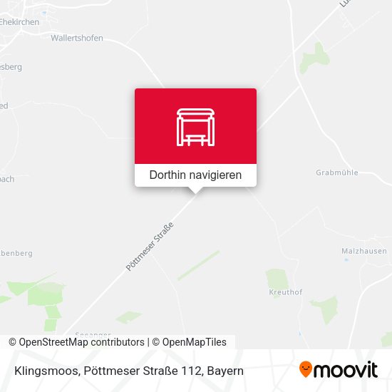 Klingsmoos, Pöttmeser Straße 112 Karte