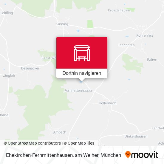 Ehekirchen-Fernmittenhausen, am Weiher Karte