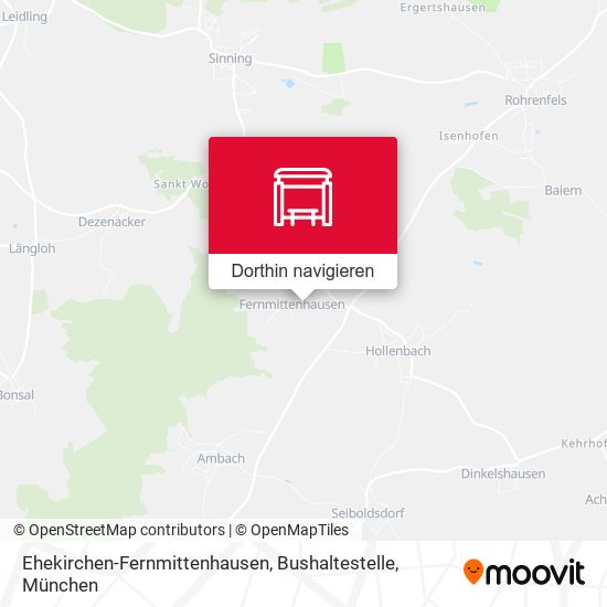 Ehekirchen-Fernmittenhausen, Bushaltestelle Karte