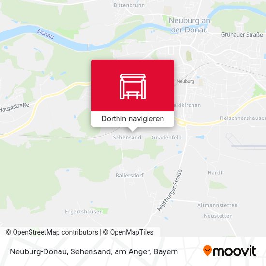 Neuburg-Donau, Sehensand, am Anger Karte