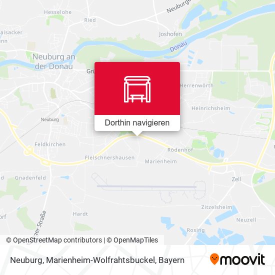 Neuburg, Marienheim-Wolfrahtsbuckel Karte