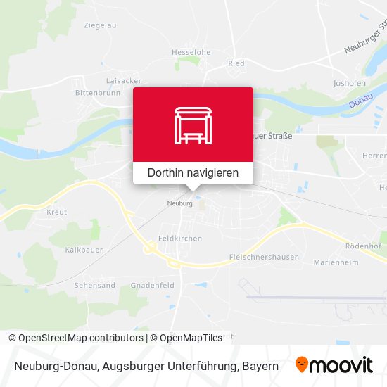 Neuburg-Donau, Augsburger Unterführung Karte