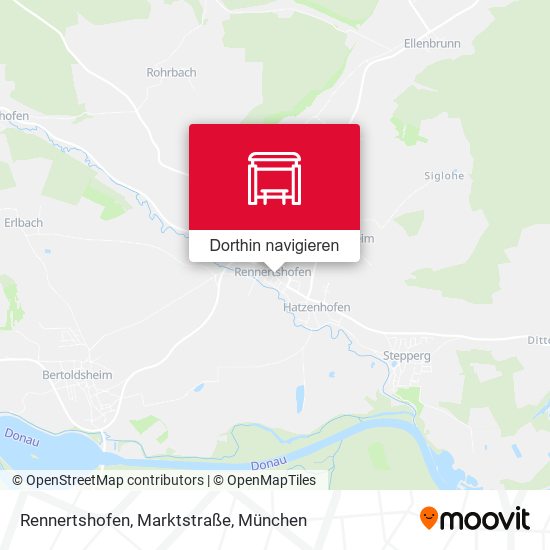 Rennertshofen, Marktstraße Karte