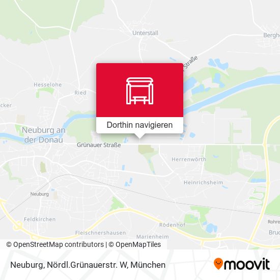 Neuburg, Nördl.Grünauerstr. W Karte