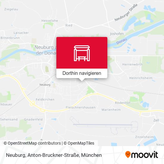 Neuburg, Anton-Bruckner-Straße Karte