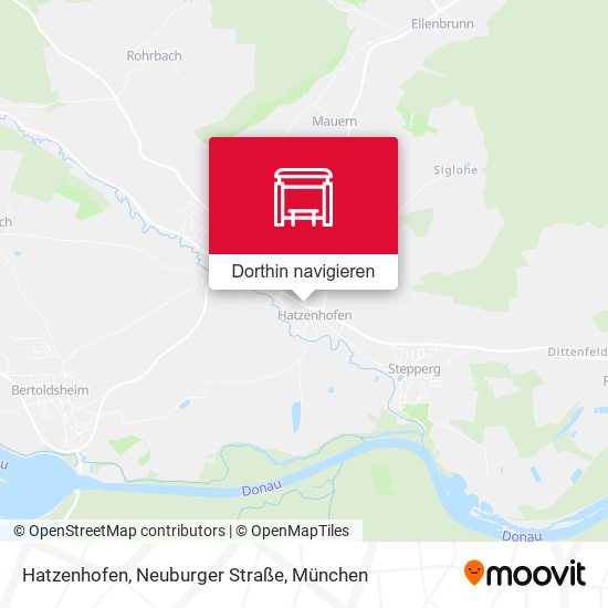 Hatzenhofen, Neuburger Straße Karte