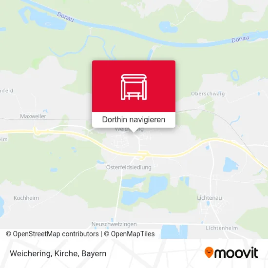 Weichering, Kirche Karte