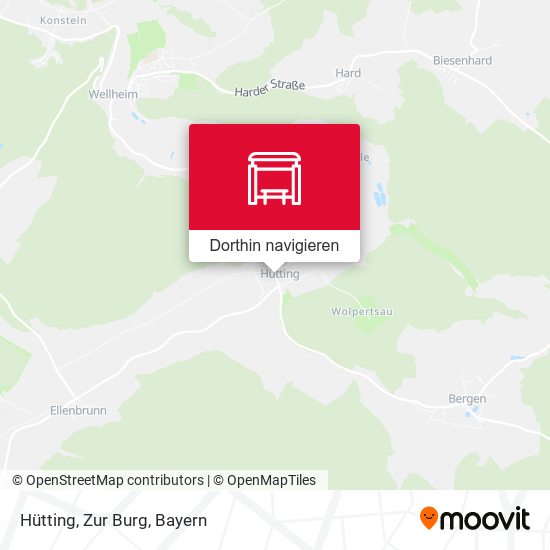 Hütting, Zur Burg Karte