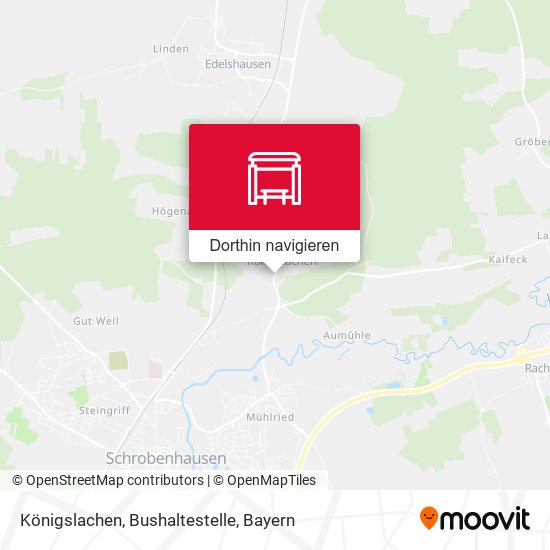Königslachen, Bushaltestelle Karte