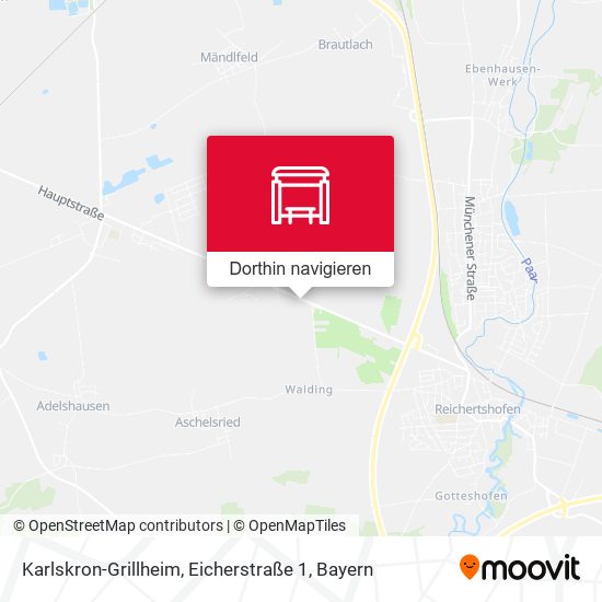 Karlskron-Grillheim, Eicherstraße 1 Karte