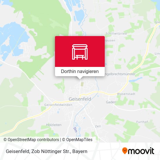 Geisenfeld, Zob Nöttinger Str. Karte