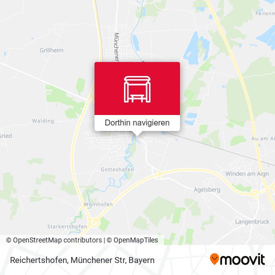 Reichertshofen, Münchener Str Karte