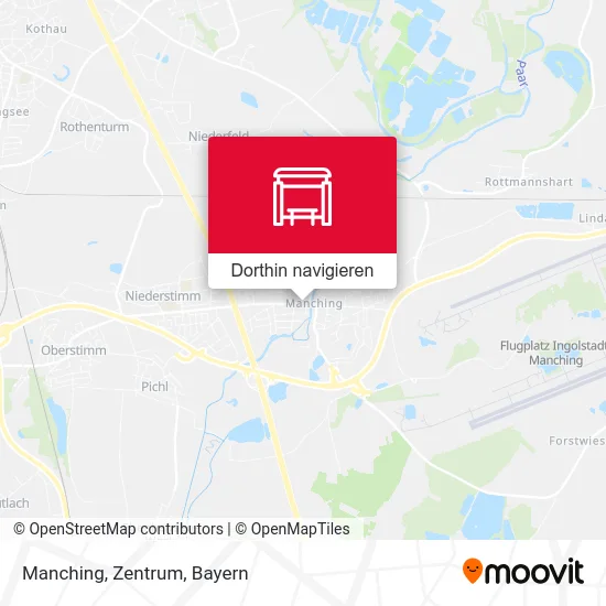 Manching, Zentrum Karte