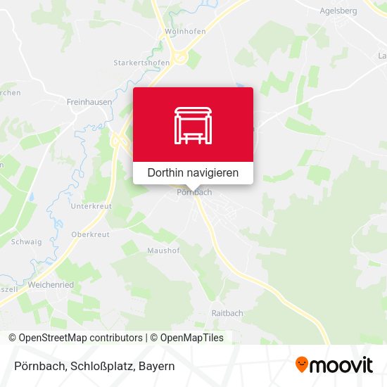 Pörnbach, Schloßplatz Karte