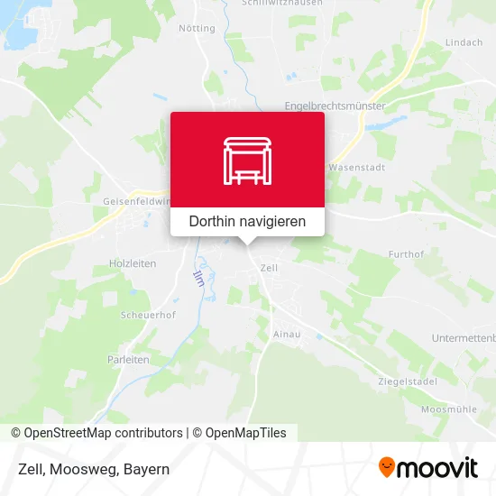 Zell, Moosweg Karte