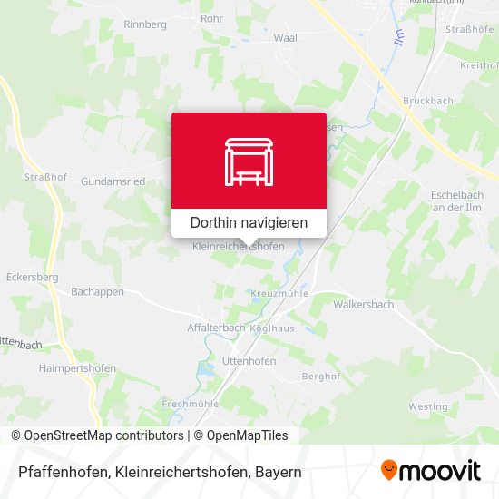 Pfaffenhofen, Kleinreichertshofen Karte