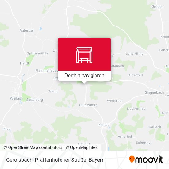 Gerolsbach, Pfaffenhofener Straße Karte