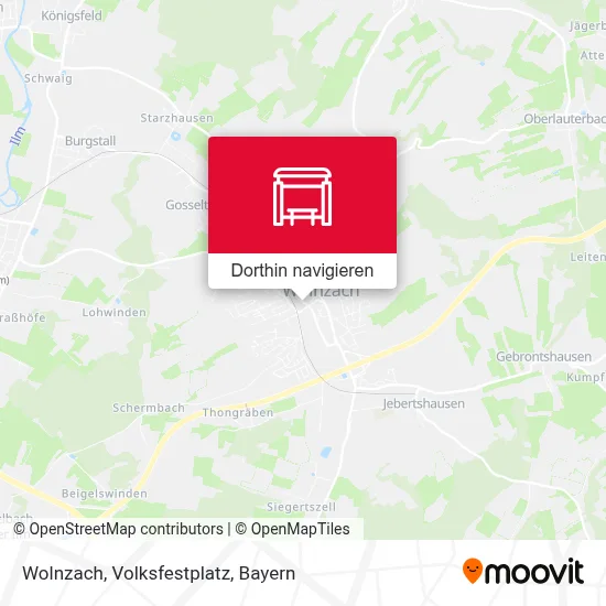 Wolnzach, Volksfestplatz Karte