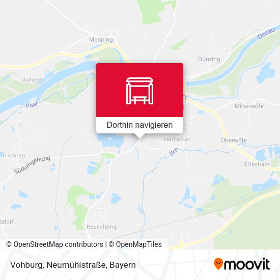 Vohburg, Neumühlstraße Karte