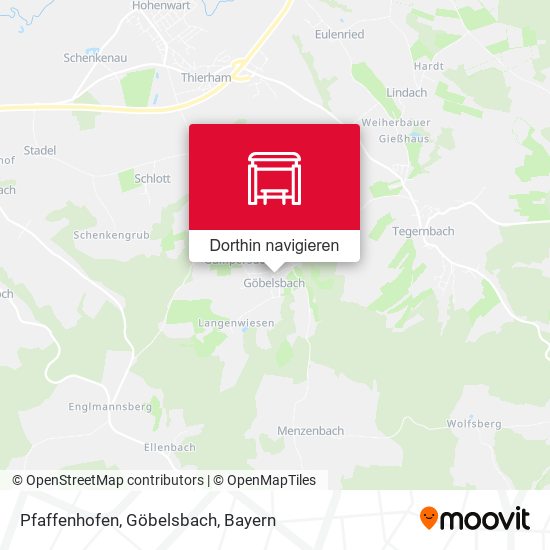 Pfaffenhofen, Göbelsbach Karte