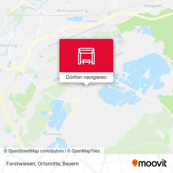 Forstwiesen, Ortsmitte Karte