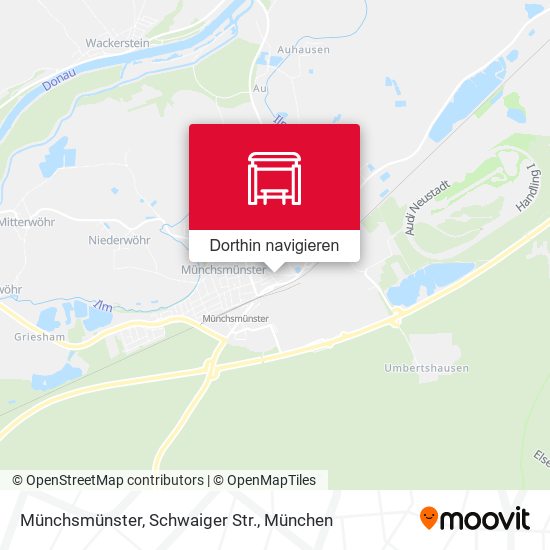 Münchsmünster, Schwaiger Str. Karte