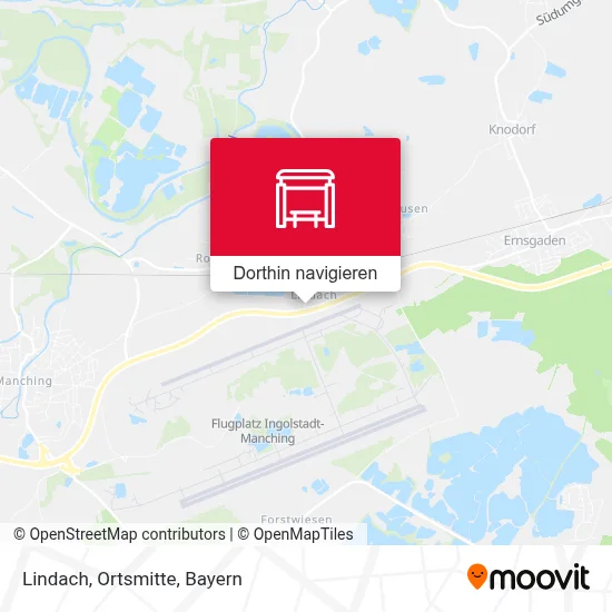 Lindach, Ortsmitte Karte