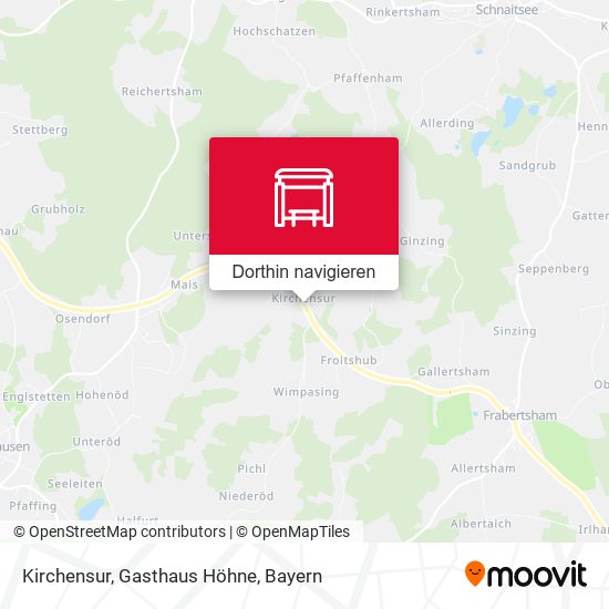 Kirchensur, Gasthaus Höhne Karte