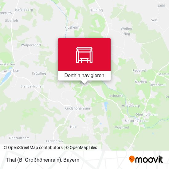 Thal (B. Großhöhenrain) Karte