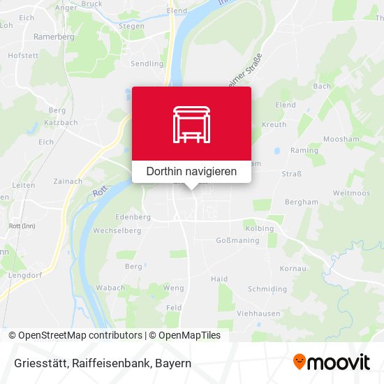 Griesstätt, Raiffeisenbank Karte