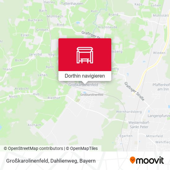 Großkarolinenfeld, Dahlienweg Karte