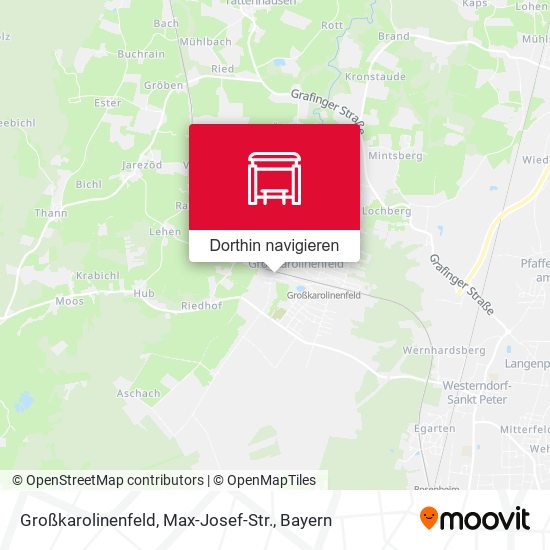 Großkarolinenfeld, Max-Josef-Str. Karte