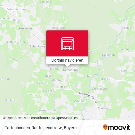Tattenhausen, Raiffeisenstraße Karte