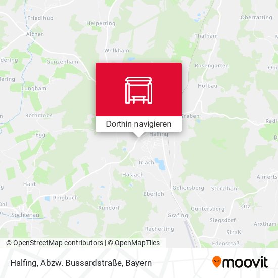 Halfing, Abzw. Bussardstraße Karte