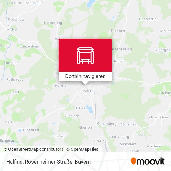 Halfing, Rosenheimer Straße Karte