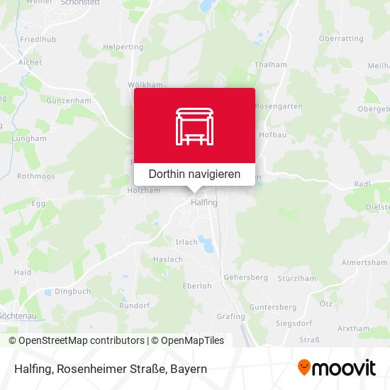 Halfing, Rosenheimer Straße Karte