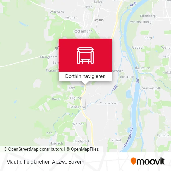 Mauth, Feldkirchen Abzw. Karte